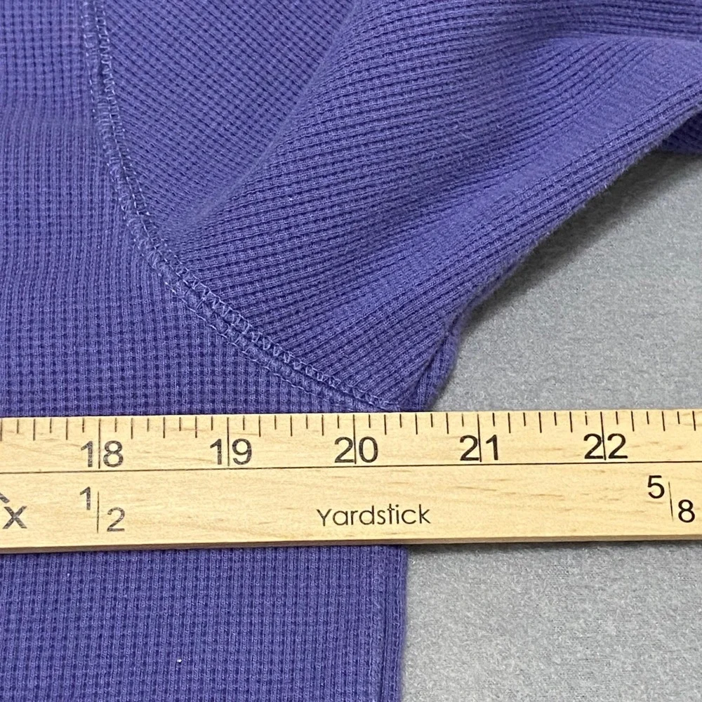 The North Face Mens Lager Purple Waffle Knit Thermal Hoodie A7WS8 Outdoor